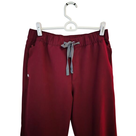 FIGS Burgundy High Waisted Scrub Joggers Womens M/T Pants Modern Fit Technical - Picture 3 of 8